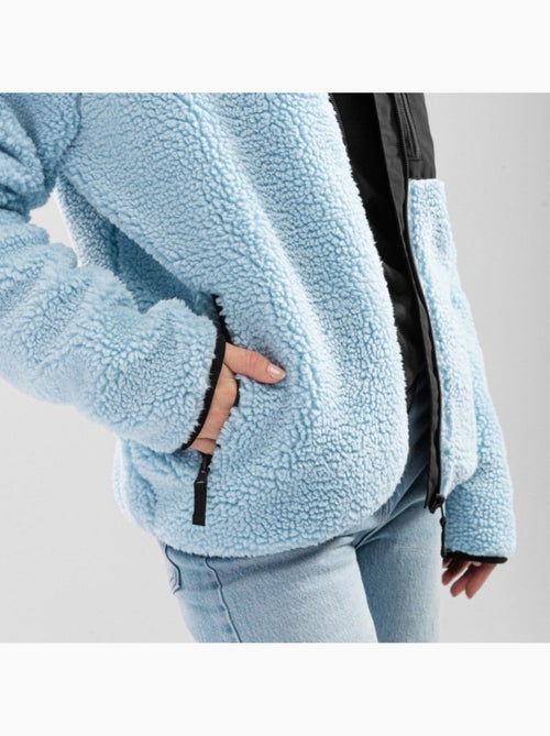 Giacca sherpa da donna lifestyle donna azure-w - Kiabi Giacca sherpa da donna lifestyle donna azure-w - Kiabi