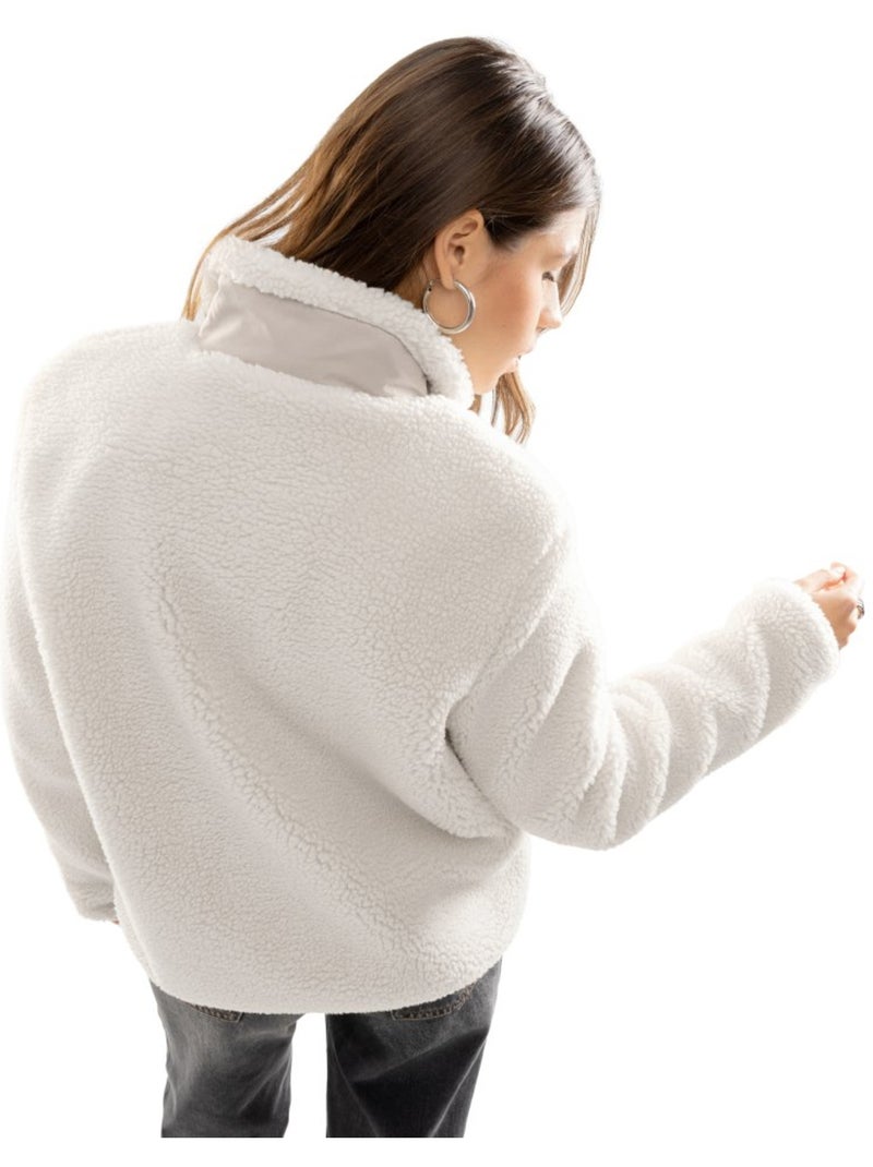 Giacca sherpa da donna lifestyle donna inari-w Beige - Kiabi