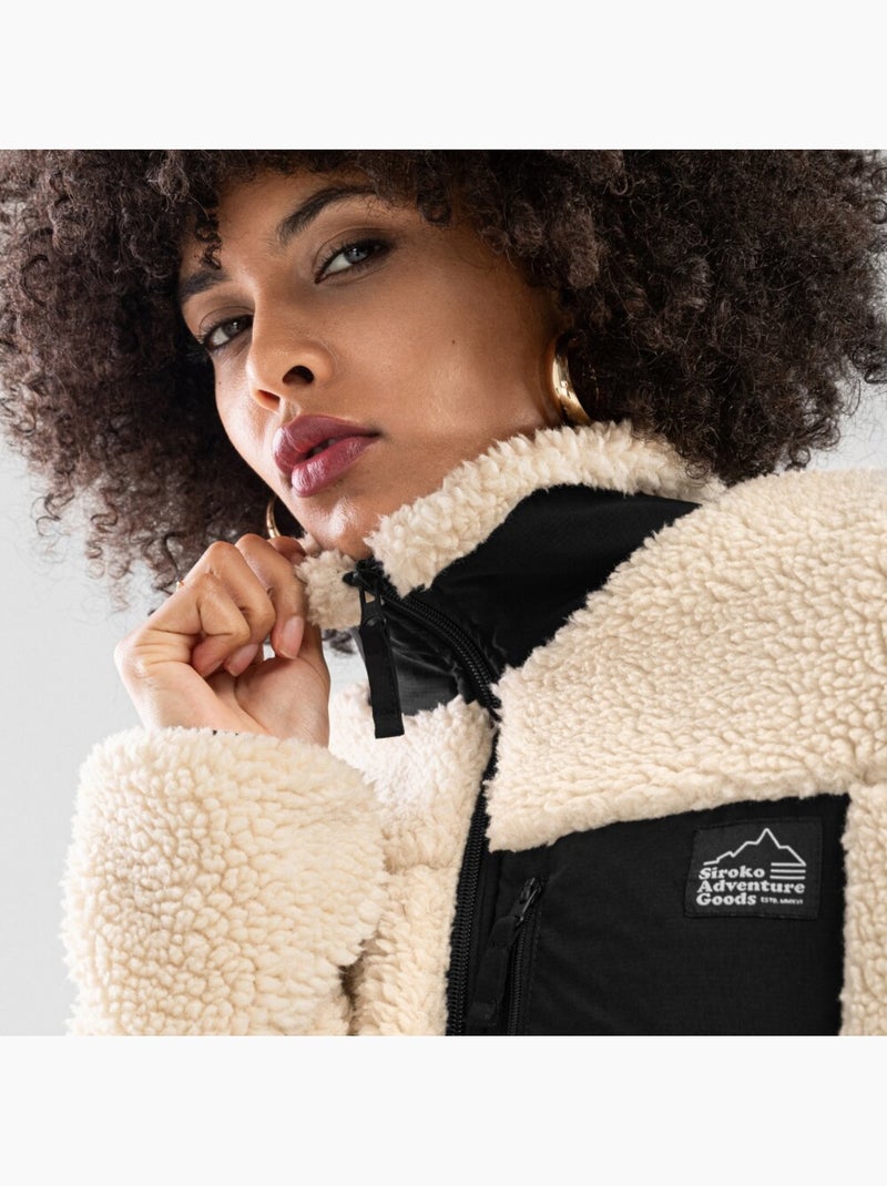 Giacca sherpa da donna lifestyle donna levi-w Beige - Kiabi