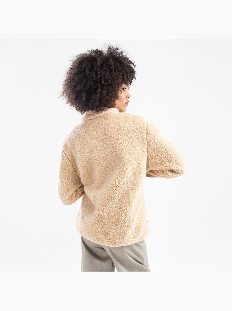 Giacca sherpa da donna lifestyle donna walnut-w Beige - Kiabi