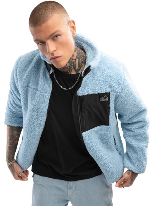 Giacca sherpa da uomo lifestyle uomo azure - Kiabi Giacca sherpa da uomo lifestyle uomo azure - Kiabi