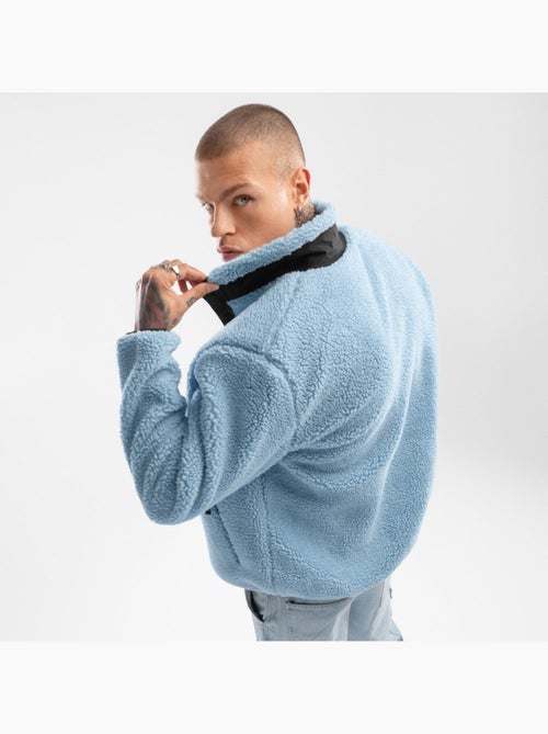Giacca sherpa da uomo lifestyle uomo azure - Kiabi Giacca sherpa da uomo lifestyle uomo azure - Kiabi
