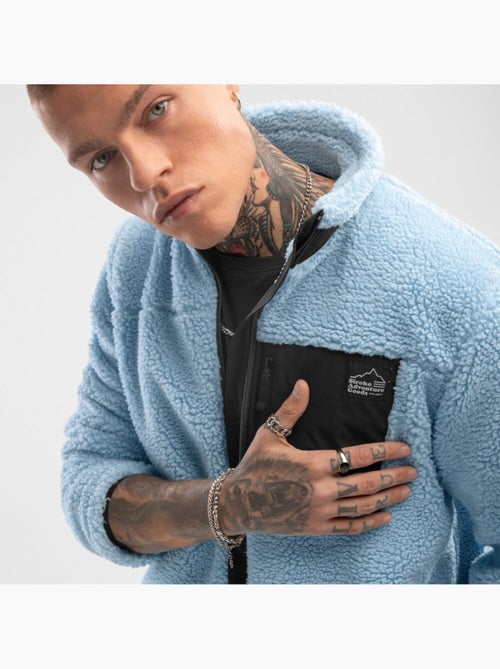 Giacca sherpa da uomo lifestyle uomo azure - Kiabi Giacca sherpa da uomo lifestyle uomo azure - Kiabi