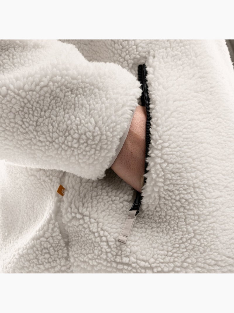 Giacca sherpa da uomo lifestyle uomo inari Beige - Kiabi