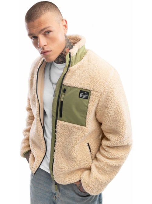 Giacca sherpa da uomo lifestyle uomo walnut - Kiabi Giacca sherpa da uomo lifestyle uomo walnut - Kiabi