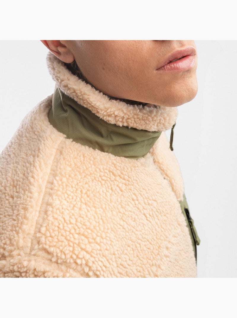 Giacca sherpa da uomo lifestyle uomo walnut Beige - Kiabi