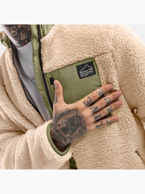 Giacca sherpa da uomo lifestyle uomo walnut - Kiabi Giacca sherpa da uomo lifestyle uomo walnut - Kiabi