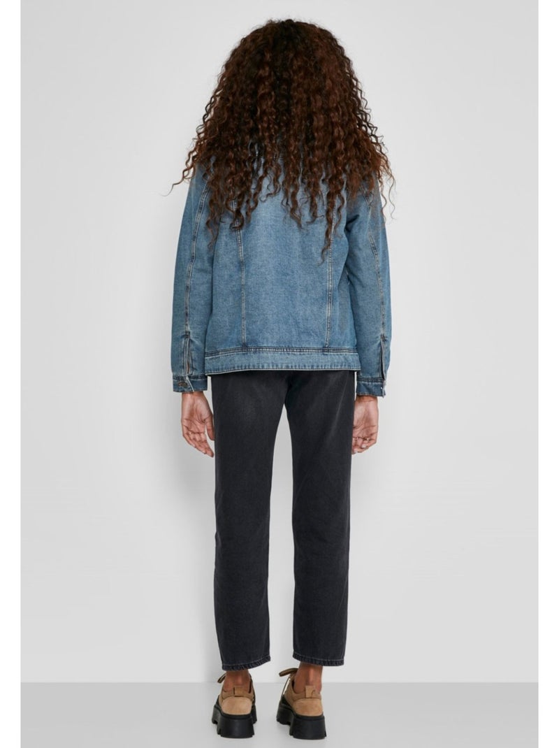 Giacca sherpa in denim Noisy May Blu - Kiabi