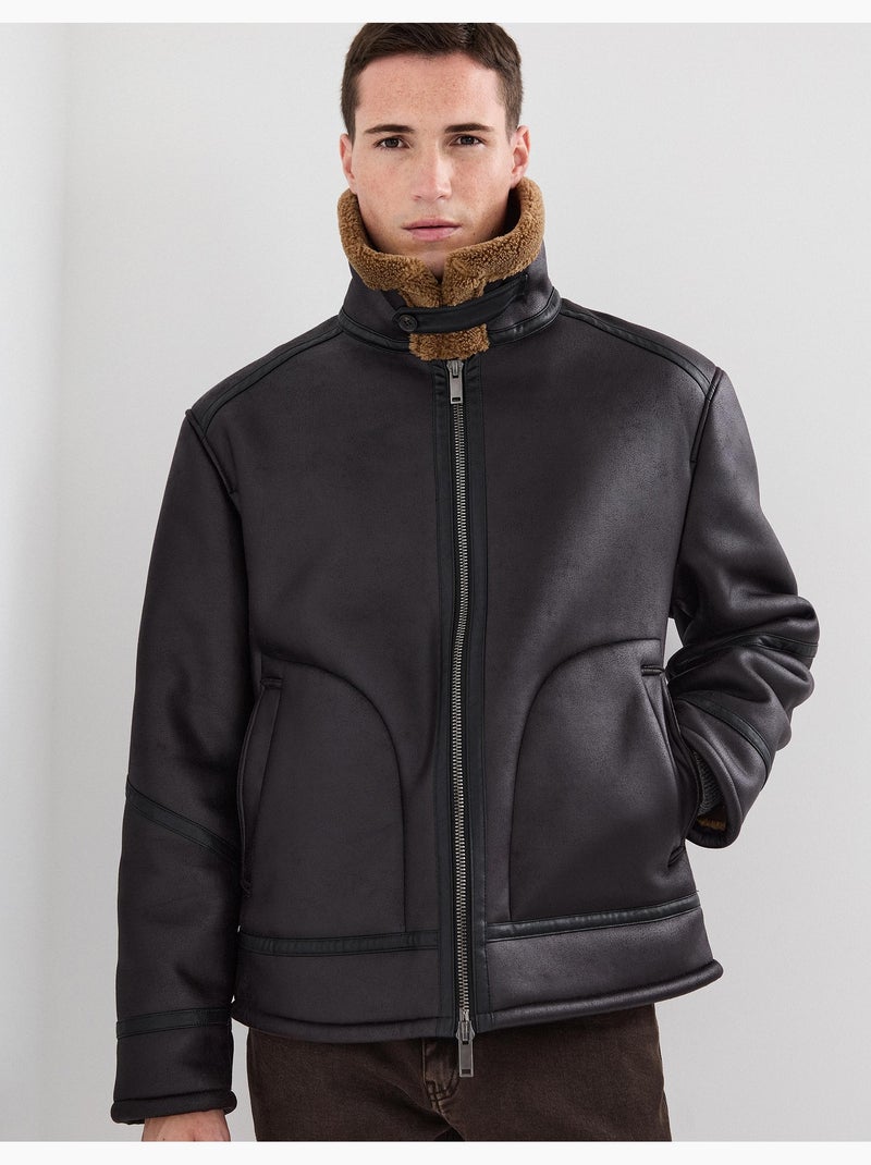 Giacca Sherpa, MO Fashion Marrone - Kiabi