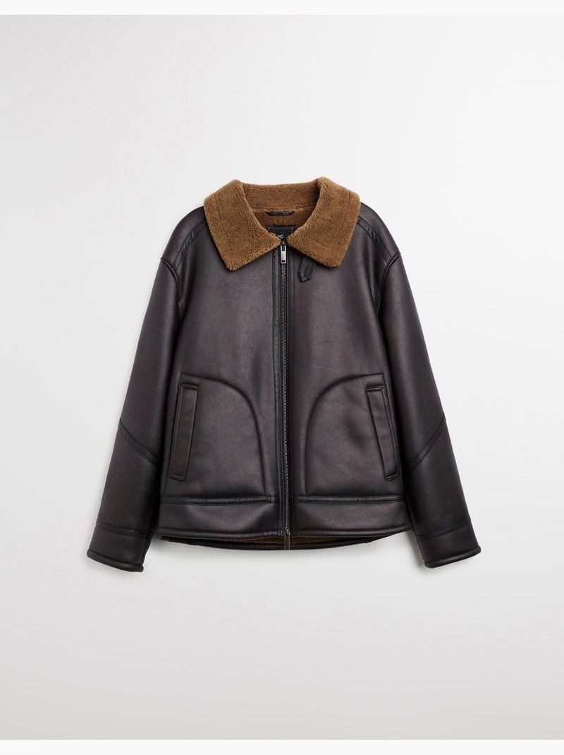 Giacca Sherpa, MO Fashion Marrone - Kiabi