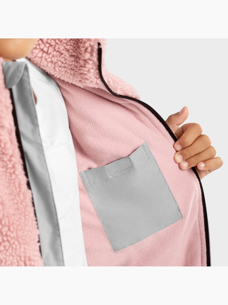Giacca sherpa per bambine lifestyle bambini e bambine fairy-g Rosa - Kiabi