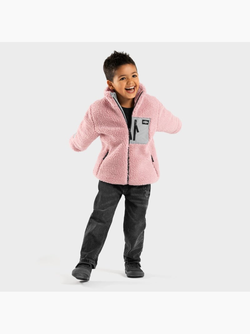 Giacca sherpa per bambini lifestyle bambini e bambine fairy Rosa - Kiabi