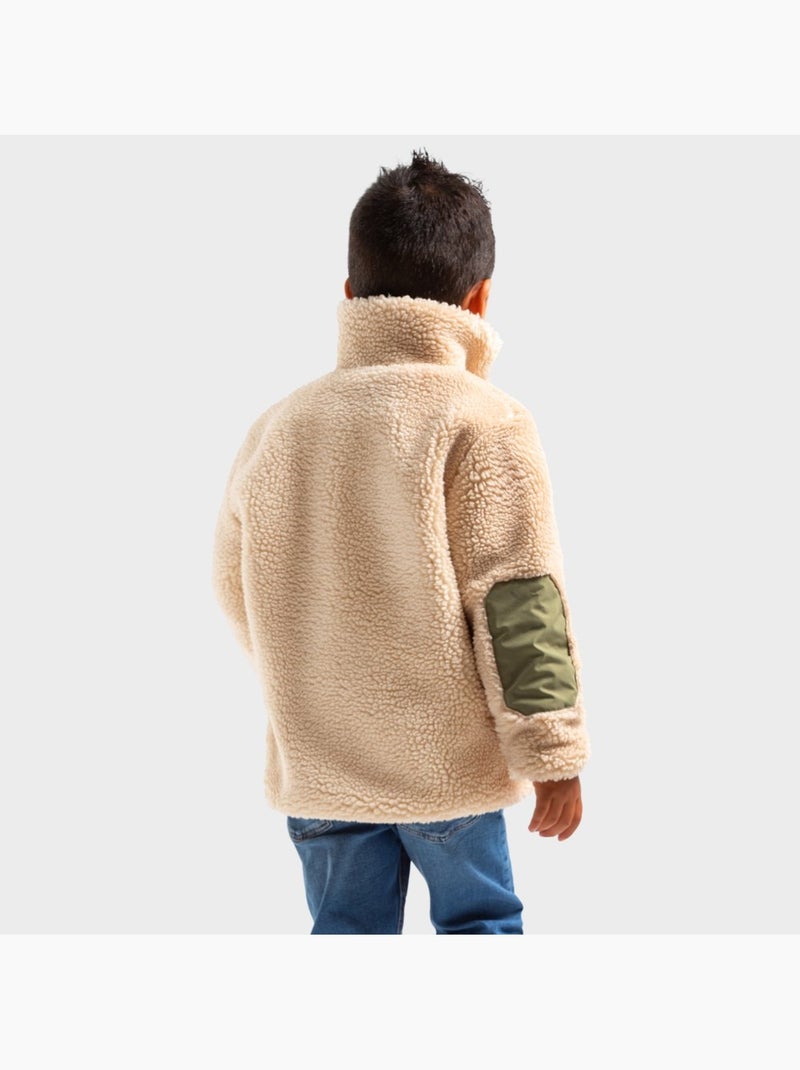 Giacca sherpa per bambini lifestyle bambini e bambine spirit Beige - Kiabi