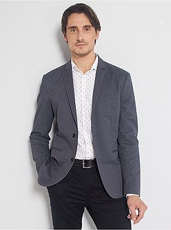 Giacca skinny con micro motivo - Kiabi