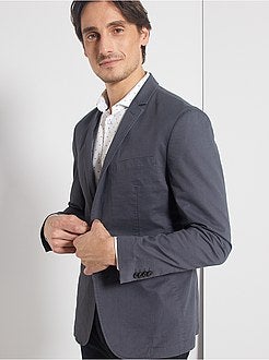 Giacca skinny con micro motivo - Kiabi