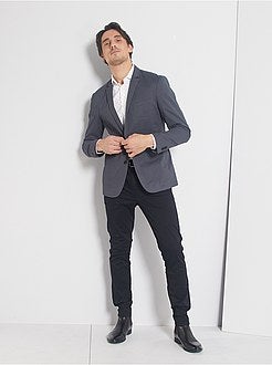 Giacca skinny con micro motivo - Kiabi