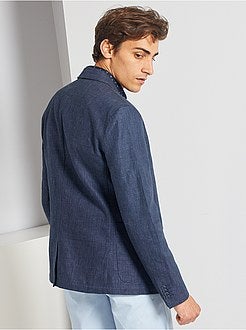 Giacca slim lino e cotone - Kiabi
