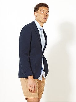 Giacca slim piqué - Kiabi