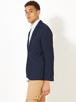 Giacca slim piqué - Kiabi