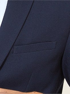 Giacca slim piqué - Kiabi