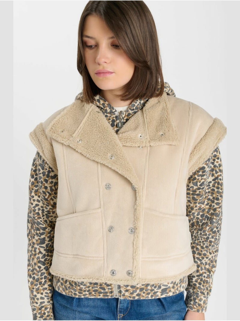 Giacca smanicata maliagi Beige - Kiabi