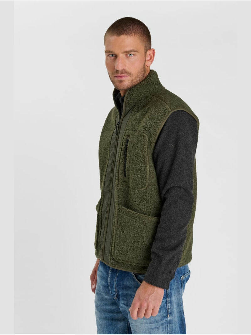 Giacca smanicata velos Cachi - Kiabi
