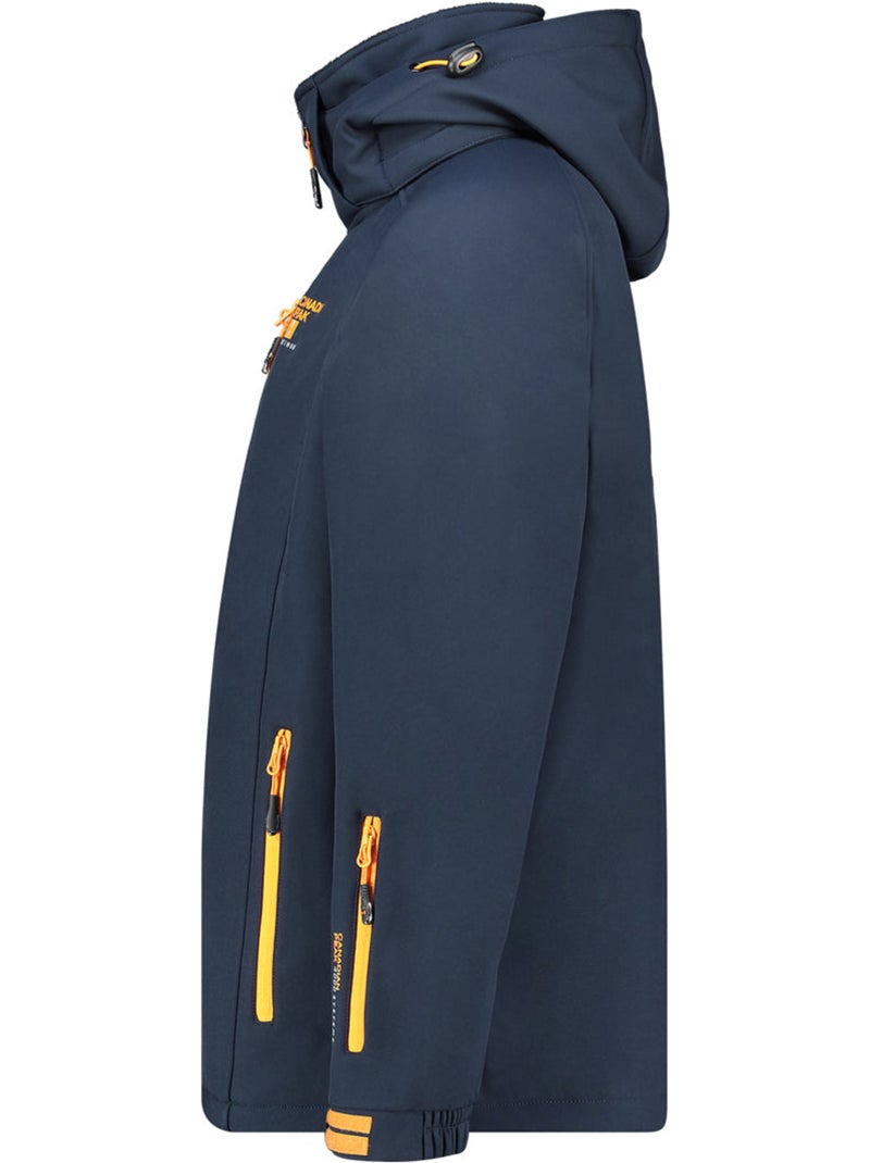 Giacca softshell antivento con cappuccio ritchoneak – canadian peak Blu marino - Kiabi