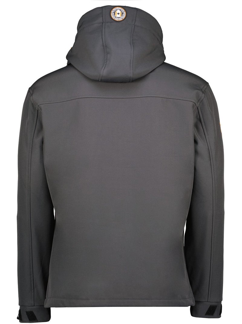 Giacca softshell antivento con cappuccio takeneak – canadian peak Grigio scuro - Kiabi