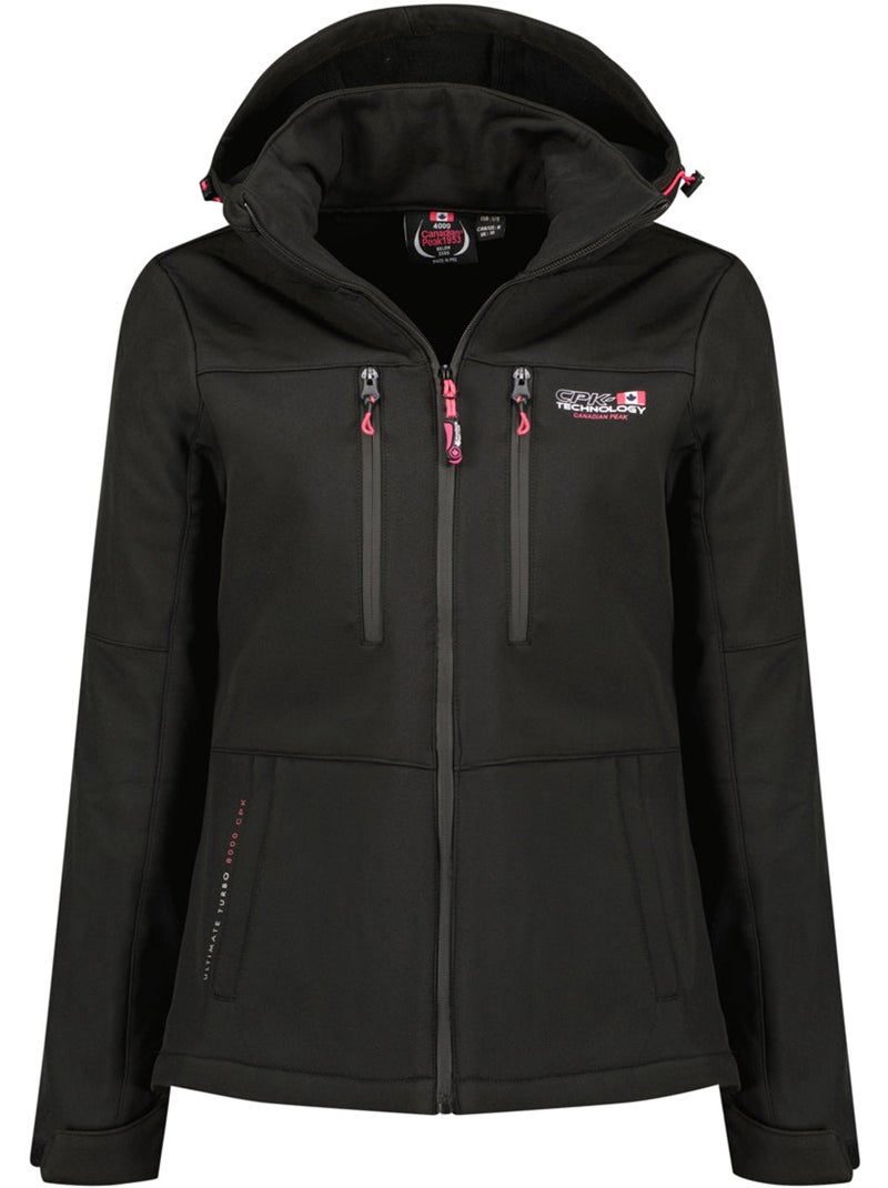 Giacca softshell antivento foderata in pile timmexeak – canadian peak Nero - Kiabi