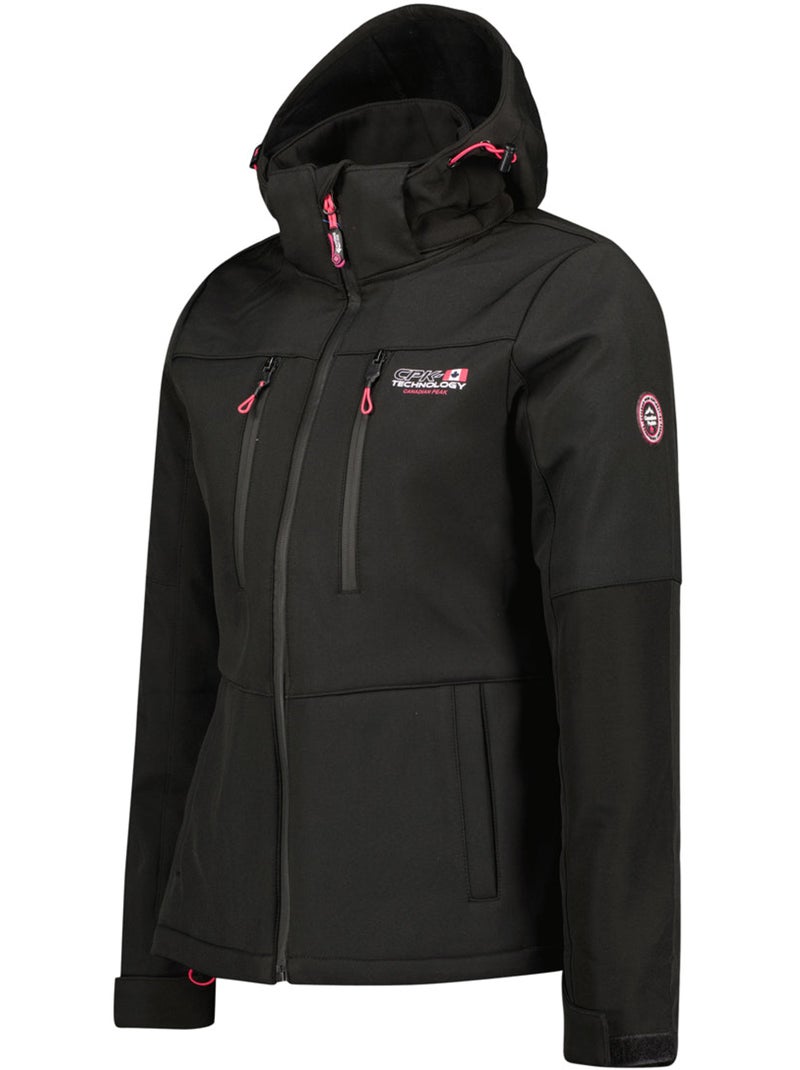 Giacca softshell antivento foderata in pile timmexeak – canadian peak Nero - Kiabi