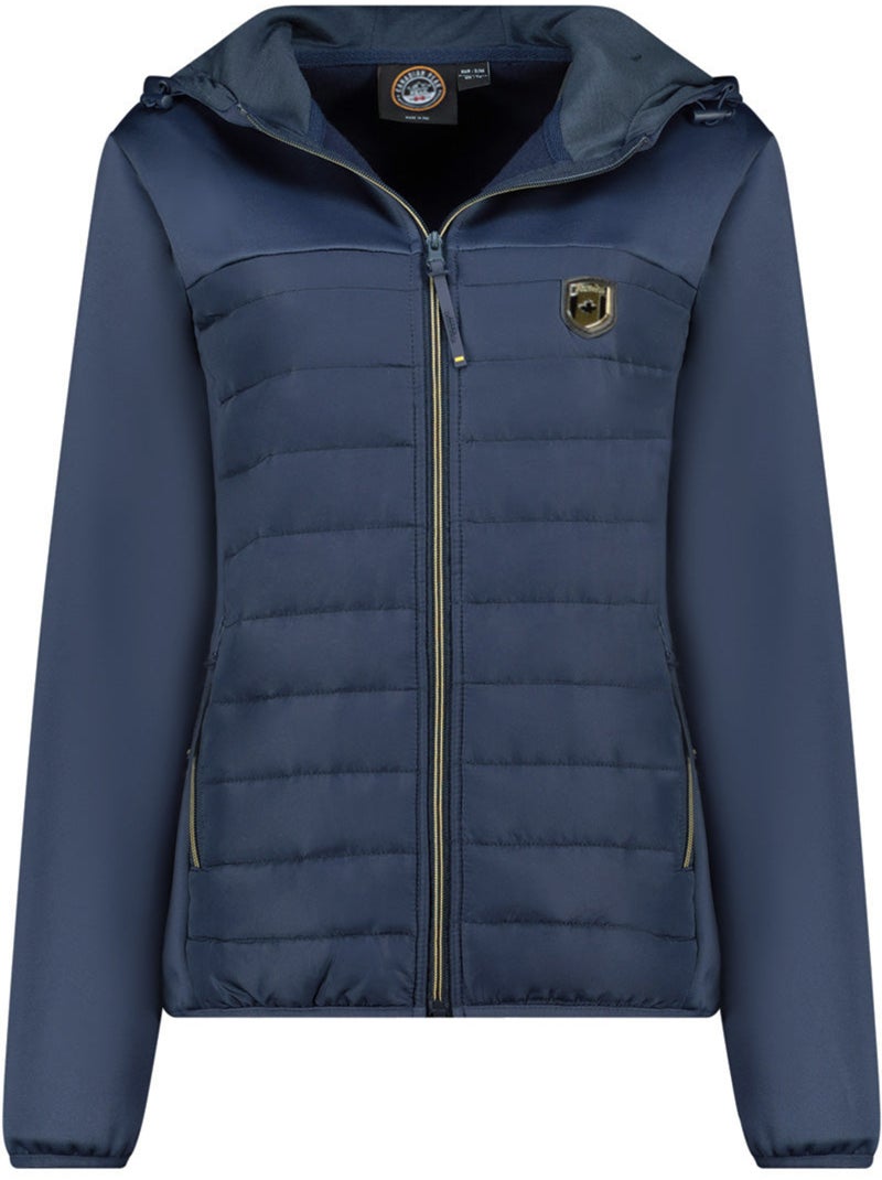 Giacca softshell bimateriale con cappuccio typhlosioneak – canadian peak Blu marino - Kiabi