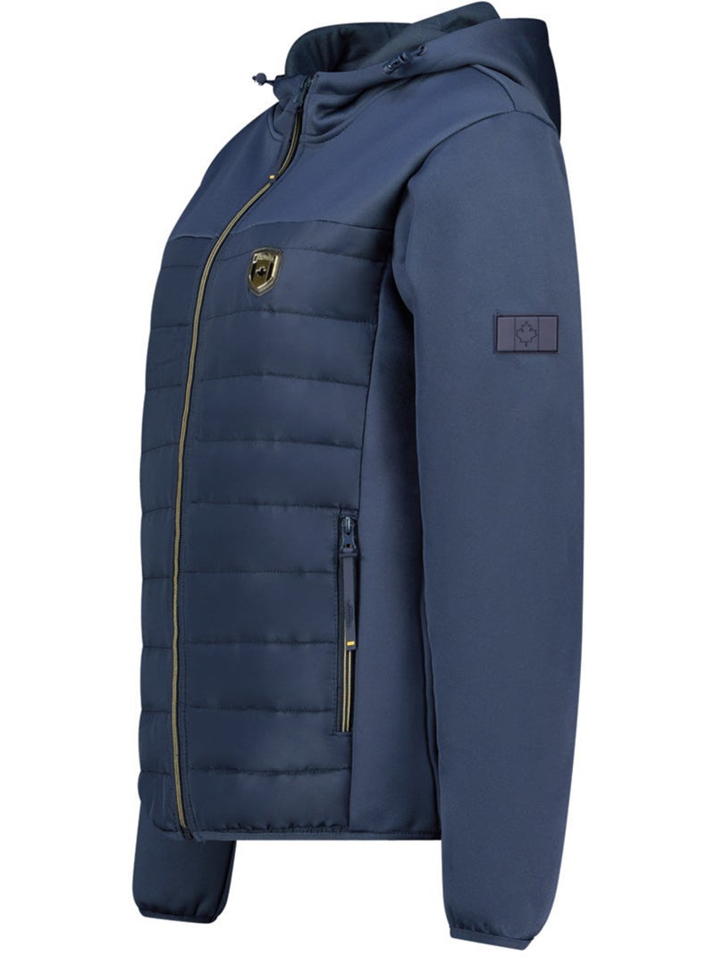 Giacca softshell bimateriale con cappuccio typhlosioneak – canadian peak Blu marino - Kiabi