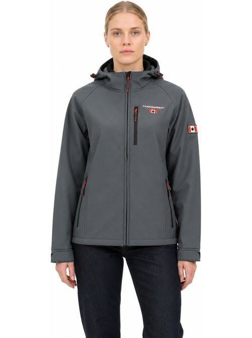 Giacca softshell con cappuccio foderata in pile tacereak – canadian peak - Kiabi Giacca softshell con cappuccio foderata in pile tacereak – canadian peak - Kiabi