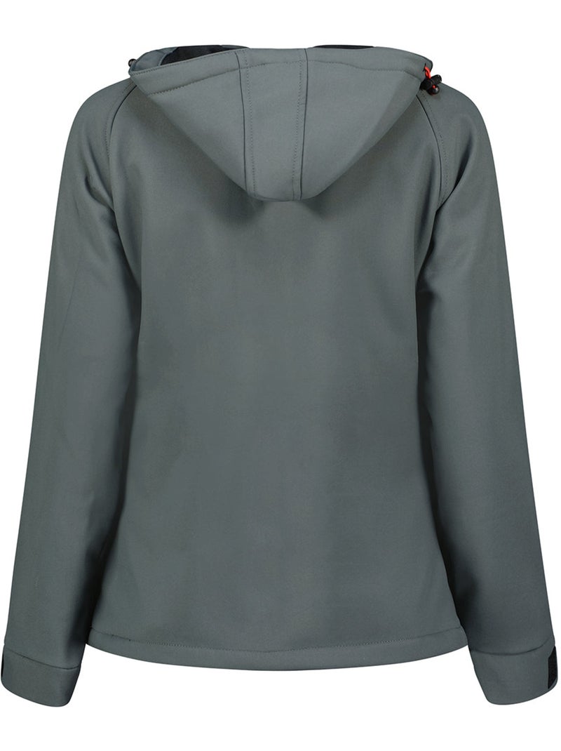 Giacca softshell con cappuccio foderata in pile tacereak – canadian peak Grigio scuro - Kiabi
