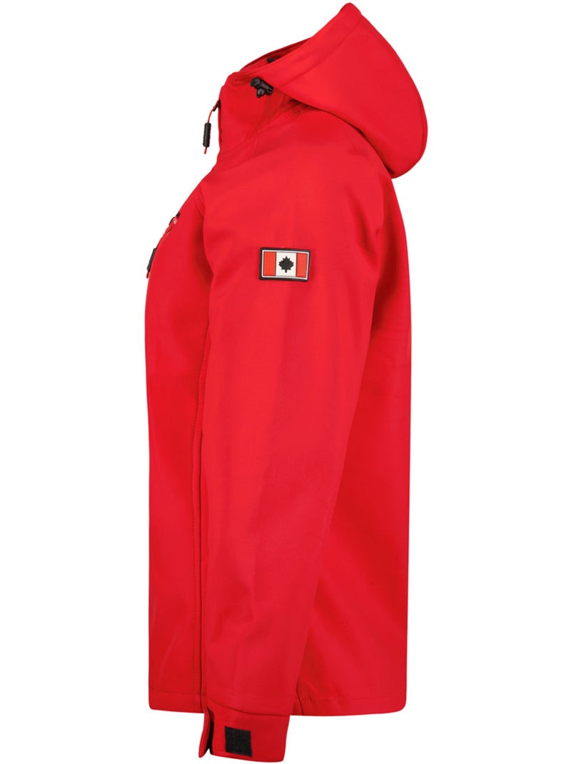Giacca softshell con cappuccio foderata in pile tacereak – canadian peak Rosso - Kiabi