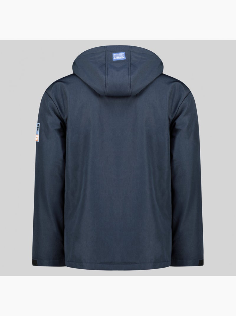 Giacca softshell con cappuccio raoul – geographical norway Blu marino - Kiabi
