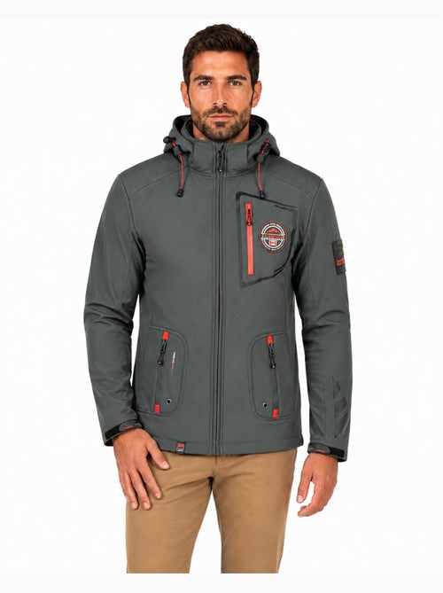 Giacca softshell con cappuccio regolabile tacibeak – canadian peak - Kiabi Giacca softshell con cappuccio regolabile tacibeak – canadian peak - Kiabi