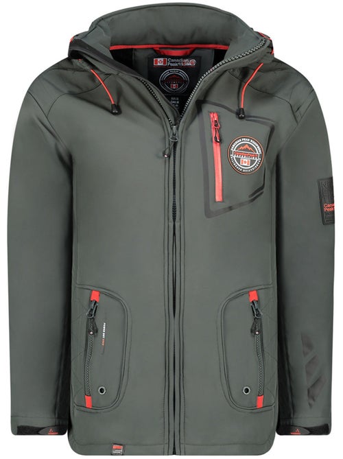 Giacca softshell con cappuccio regolabile tacibeak – canadian peak - Kiabi Giacca softshell con cappuccio regolabile tacibeak – canadian peak - Kiabi