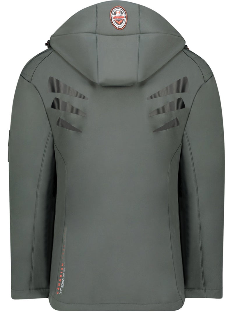 Giacca softshell con cappuccio regolabile tacibeak – canadian peak Grigio scuro - Kiabi