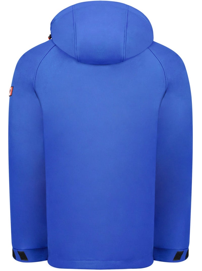 Giacca softshell con cappuccio regolabile takiteak – canadian peak Blu reale - Kiabi