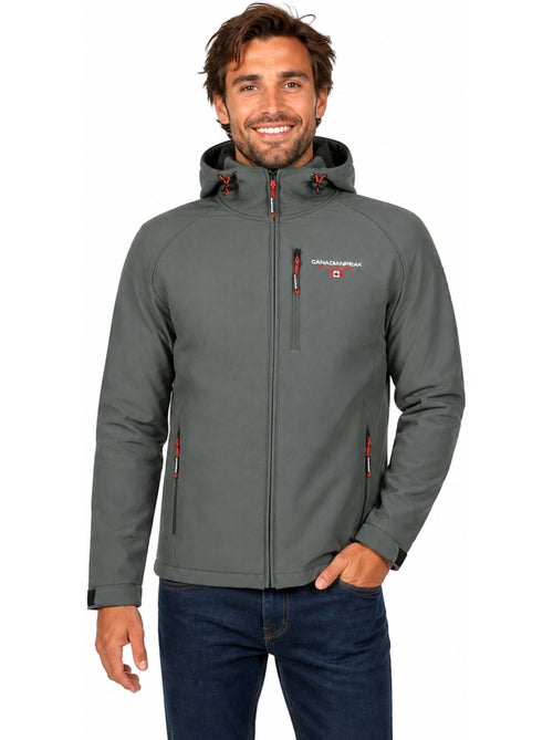 Giacca softshell con cappuccio regolabile takiteak – canadian peak - Kiabi Giacca softshell con cappuccio regolabile takiteak – canadian peak - Kiabi