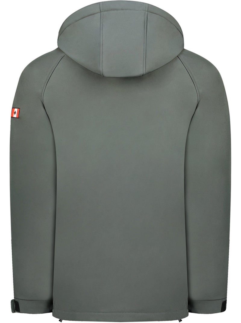 Giacca softshell con cappuccio regolabile takiteak – canadian peak Grigio - Kiabi