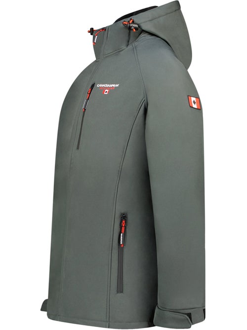 Giacca softshell con cappuccio regolabile takiteak – canadian peak - Kiabi Giacca softshell con cappuccio regolabile takiteak – canadian peak - Kiabi