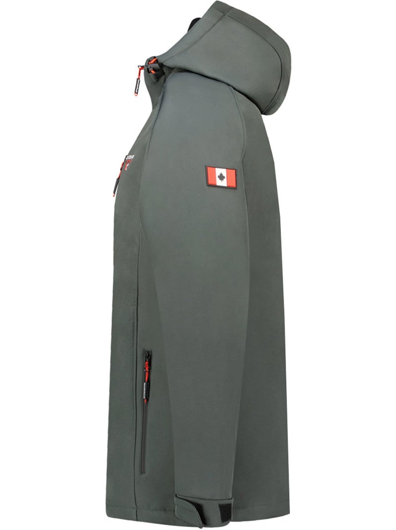 Giacca softshell con cappuccio regolabile takiteak – canadian peak Grigio - Kiabi
