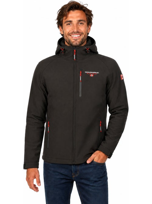 Giacca softshell con cappuccio regolabile takiteak – canadian peak - Kiabi