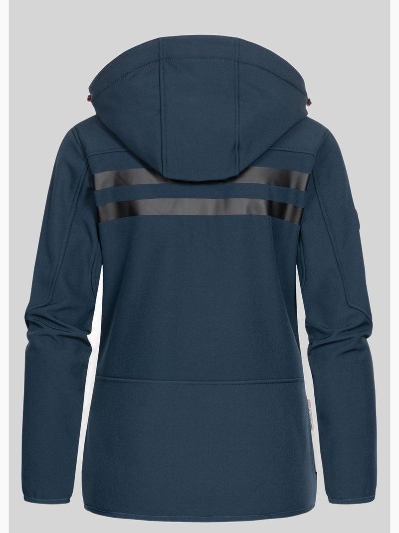 Giacca softshell con cappuccio reine – geographical norway Blu marino - Kiabi