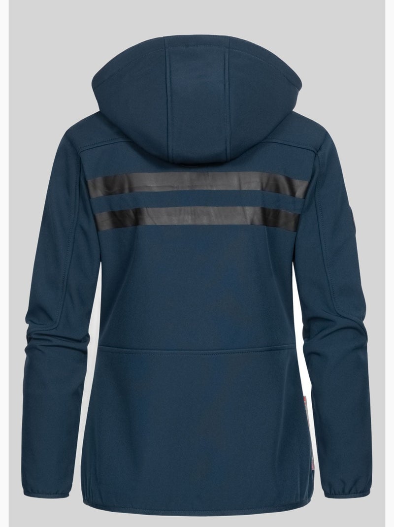 Giacca softshell con cappuccio reine – geographical norway Blu Rosa - Kiabi
