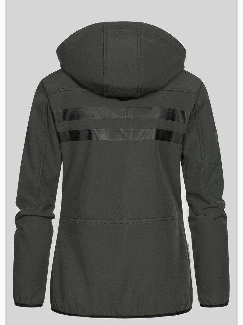 Giacca softshell con cappuccio reine – geographical norway Grigio arancione - Kiabi
