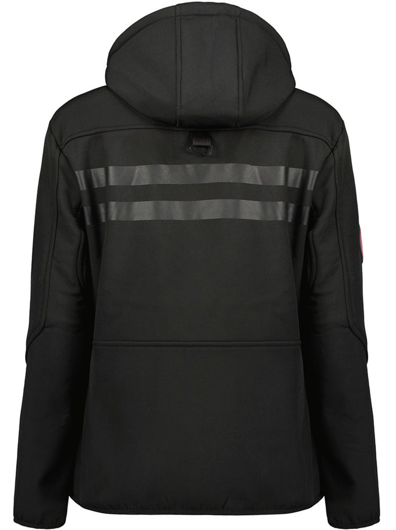 Giacca softshell con cappuccio removibile foderata in pile reineak – canadian peak Nero - Kiabi