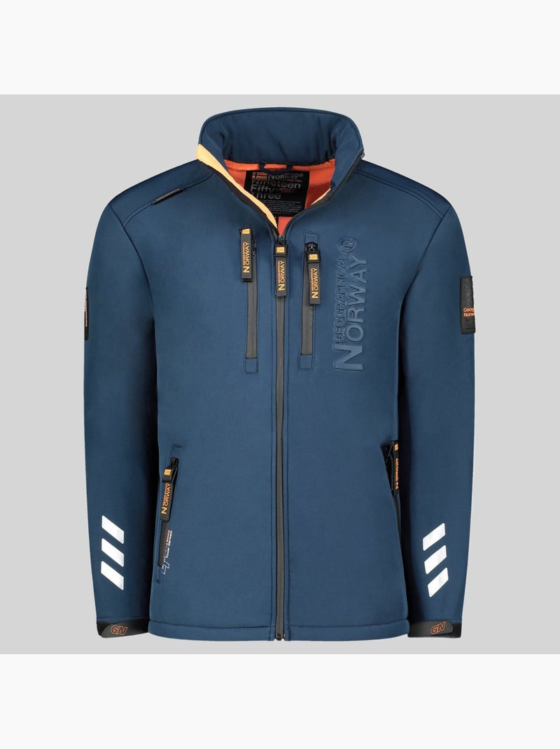 Giacca softshell con cappuccio richywood – geographical norway Blu marino - Kiabi
